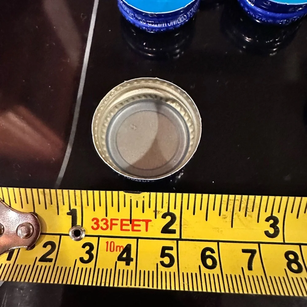 20 Blue Metal Bottle Caps From Saratoga Water- Decorative Party Supply, Blue